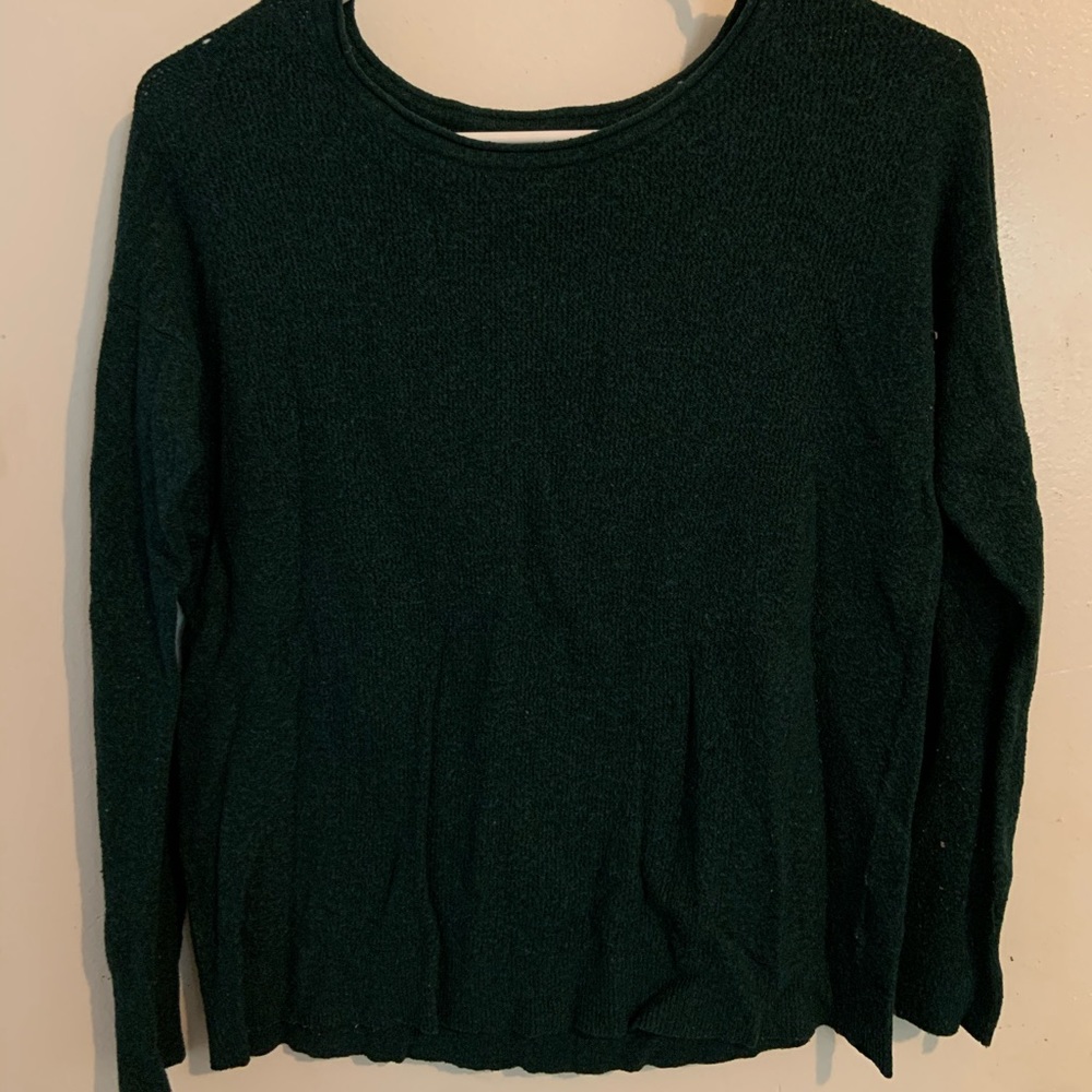 Dark green soft sweater